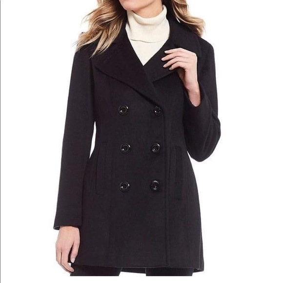 Anne Klein Jackets & Blazers - ✔️ Anne Klein Double Breasted Wool Pea Coat Large